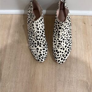 Dalmatian Spot Ankle Booties - White/Black Avec Les Filles brand